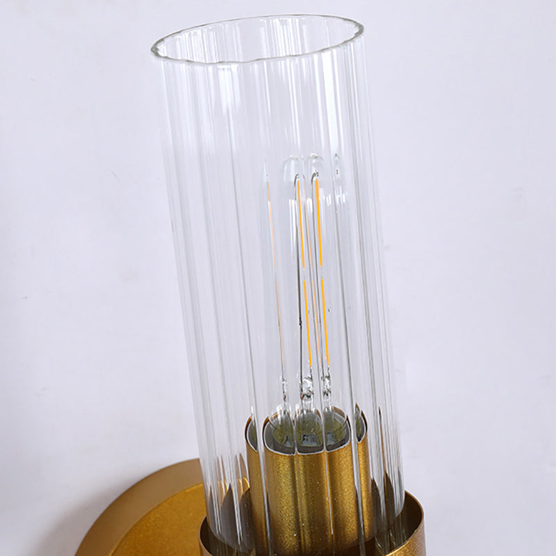 Minimalist Style Wall Sconce Lighting Geometric Glass Shade Wall Lighting Fixtures