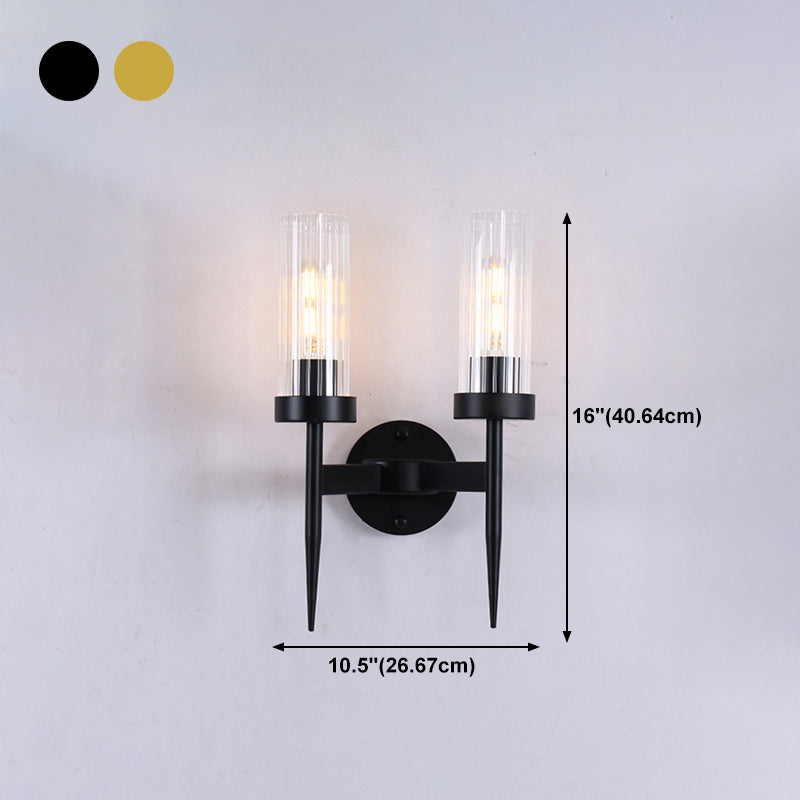 Minimalist Style Wall Sconce Lighting Geometric Glass Shade Wall Lighting Fixtures