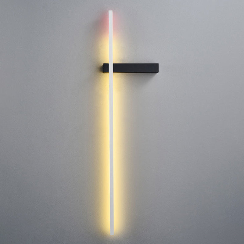 Aluminum Straight Wall Light Nordic Style LED Wall Sconce for Living Room
