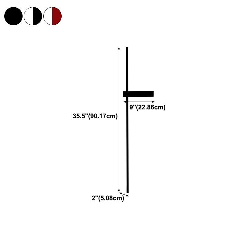 Aluminum Straight Wall Light Nordic Style LED Wall Sconce for Living Room