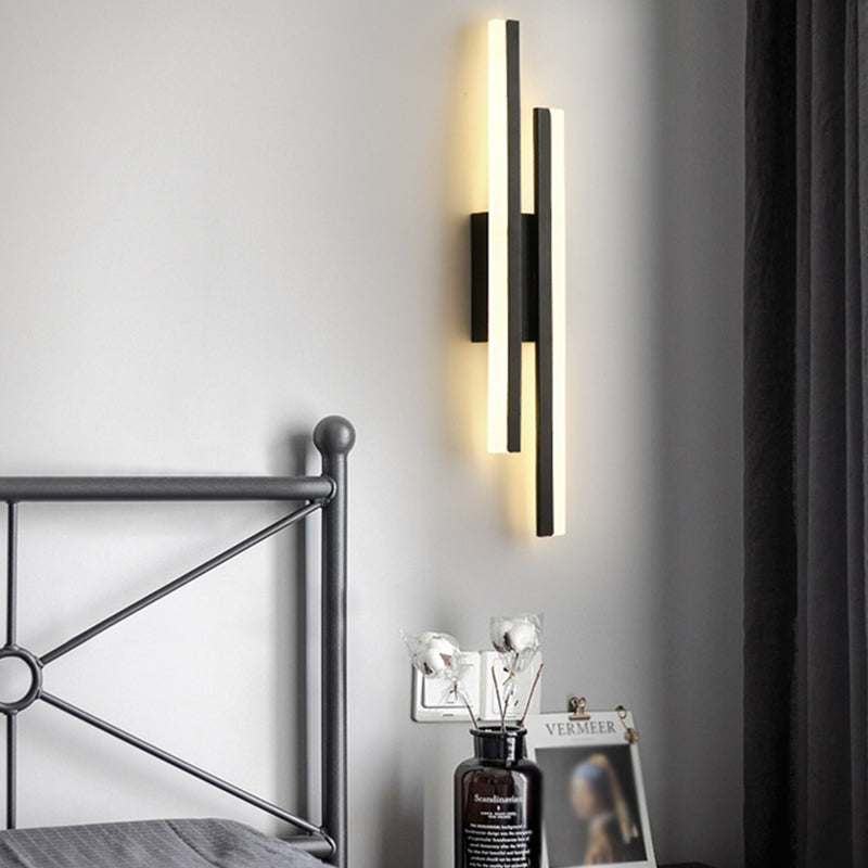 Contemporary Style Metal Wall Light Geometric LED Wall Sconce for Living Room