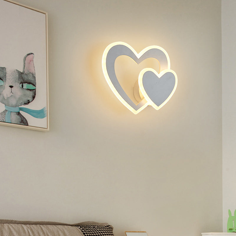 Contemporary Style Metal Wall Light Geometric LED Wall Sconce for Living Room