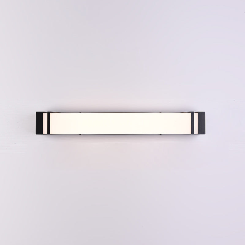 Modern Simple Iron Wall Light Rectangle Shape Wall Lamp with Acrylic Shade for Bedroom