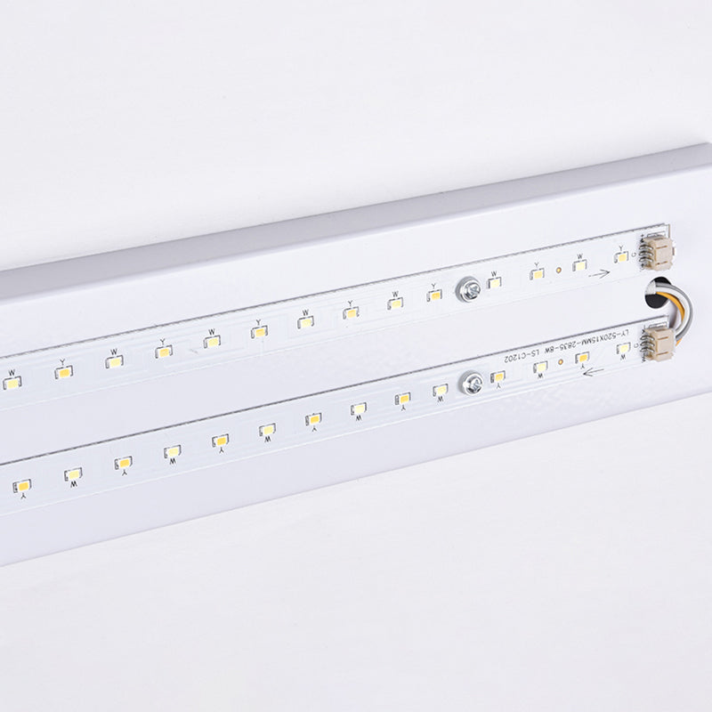 Modern Simple Iron Wall Light Rectangle Shape Wall Lamp with Acrylic Shade for Bedroom