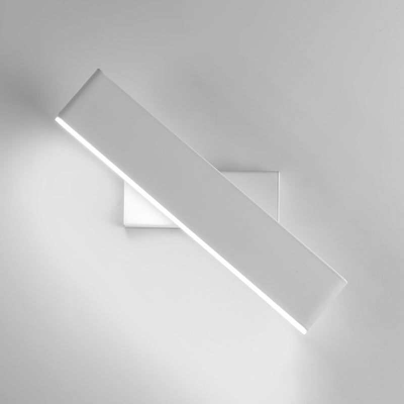 Modern Simple Iron Wall Light Rectangle Shape LED Rotatable Wall Lamp for Living Room
