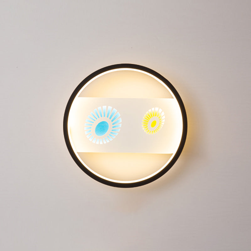 Modern Simple Iron Wall Light LED Wall Lamp with Acrylic Shade for Living Room