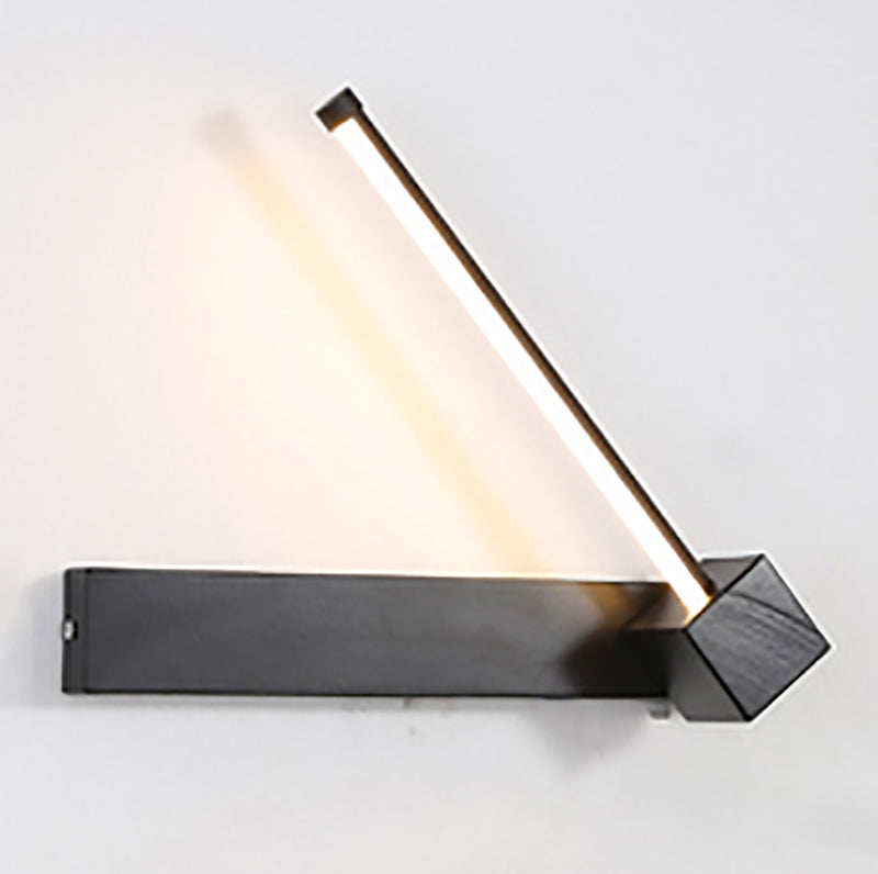 Modern Style Linear Shape Wall Sconce Metal 1 Light Wall Lighting for Beside