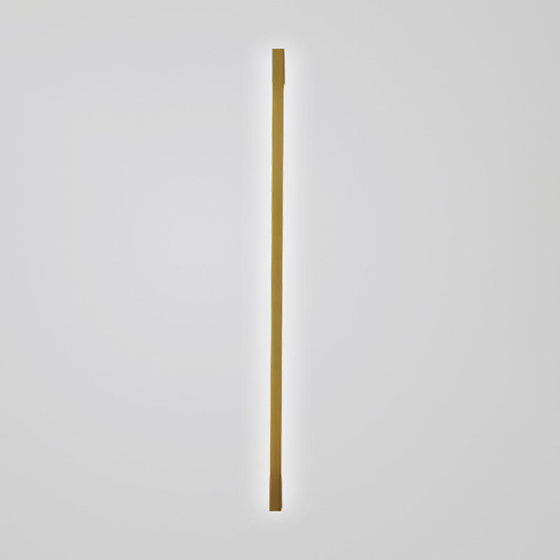 Metal Linear Shape Wall Mount Lighting Modern Style 1-Light Wall Mounted Light Fixture