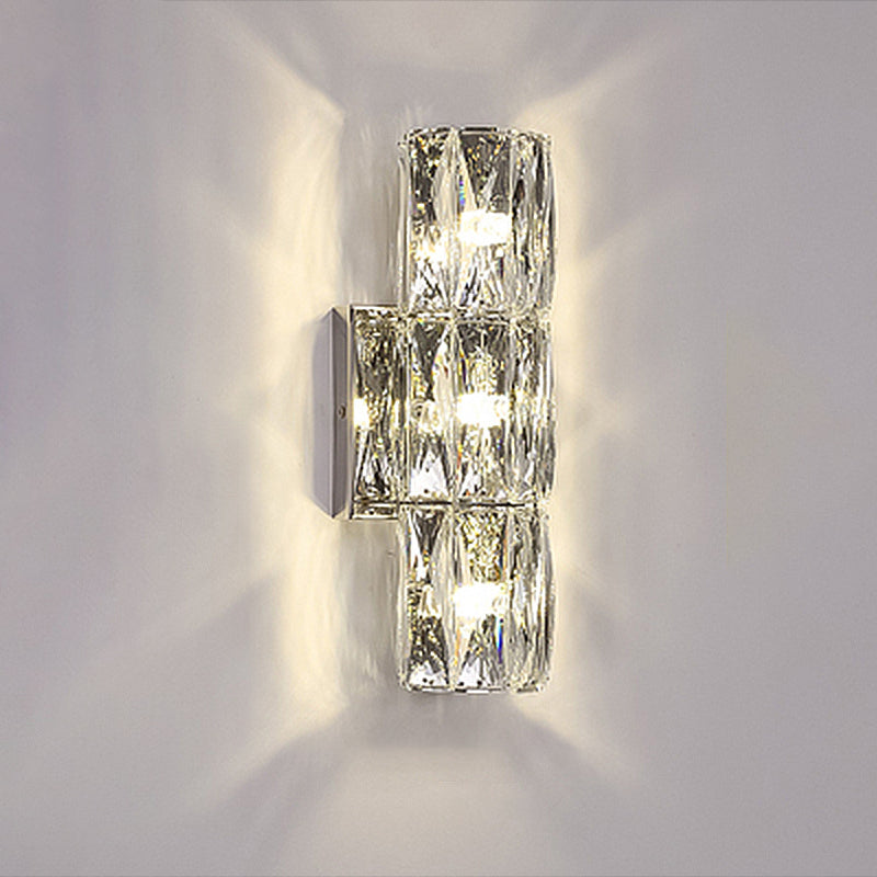 Postmodern Style Wall Light Crystal Wall Sconce Light for Living Room