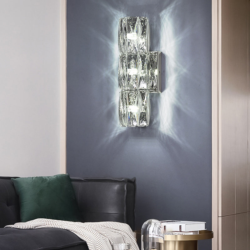 Postmodern Style Wall Light Crystal Wall Sconce Light for Living Room