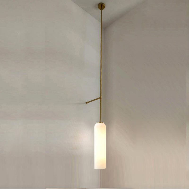 Modern Style Wall Mount Light 1-Light Wall Sconce Light with Glass Shade for Bedroom