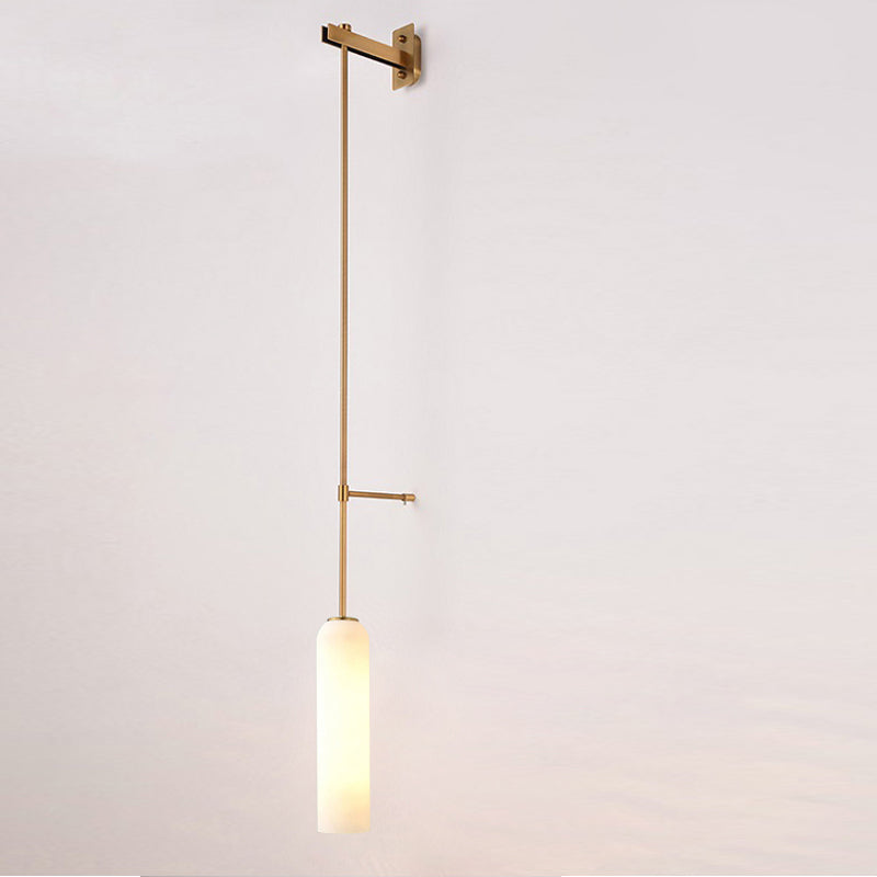 Moderne Wandhalterung Licht 1 Licht Wandleuchte mit Glasschatten für Schlafzimmer