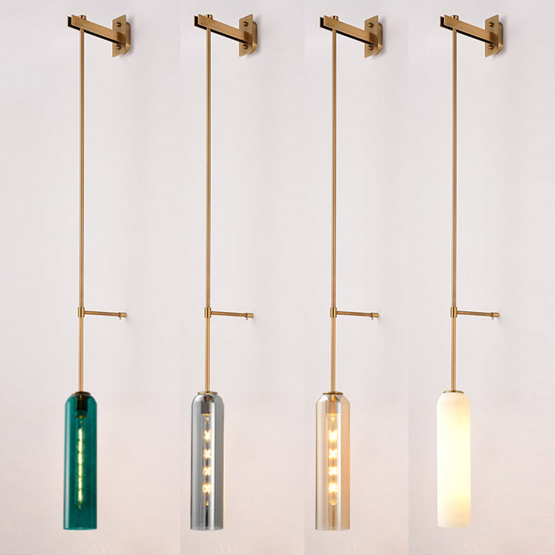 Moderne Wandhalterung Licht 1 Licht Wandleuchte mit Glasschatten für Schlafzimmer