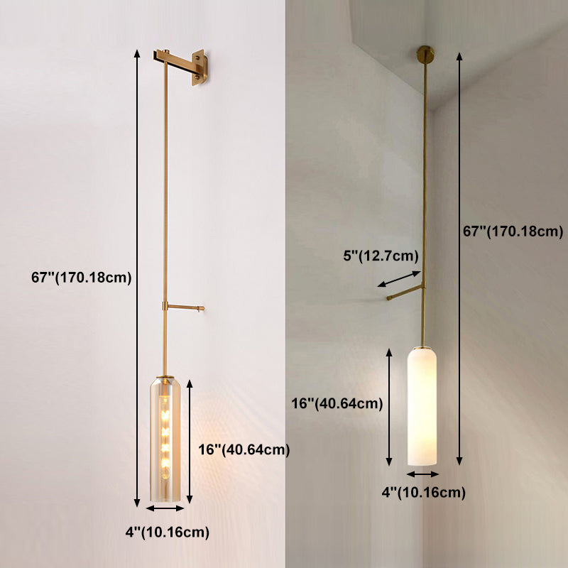 Moderne Wandhalterung Licht 1 Licht Wandleuchte mit Glasschatten für Schlafzimmer
