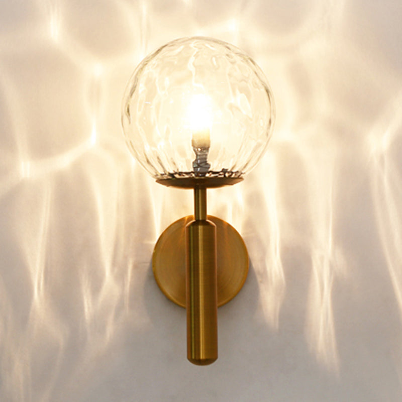 Lumière de boue en verre moderne Lumière Sconte Créative Creative Wall Lightture pour chambre à coucher