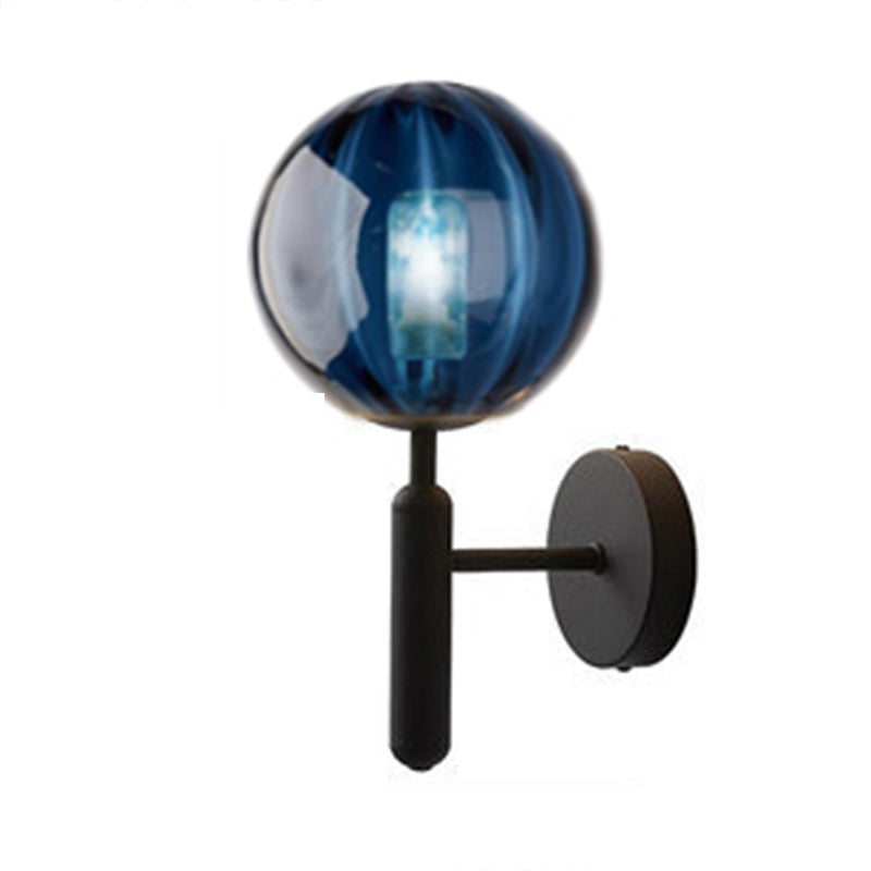 Lumière de boue en verre moderne Lumière Sconte Créative Creative Wall Lightture pour chambre à coucher