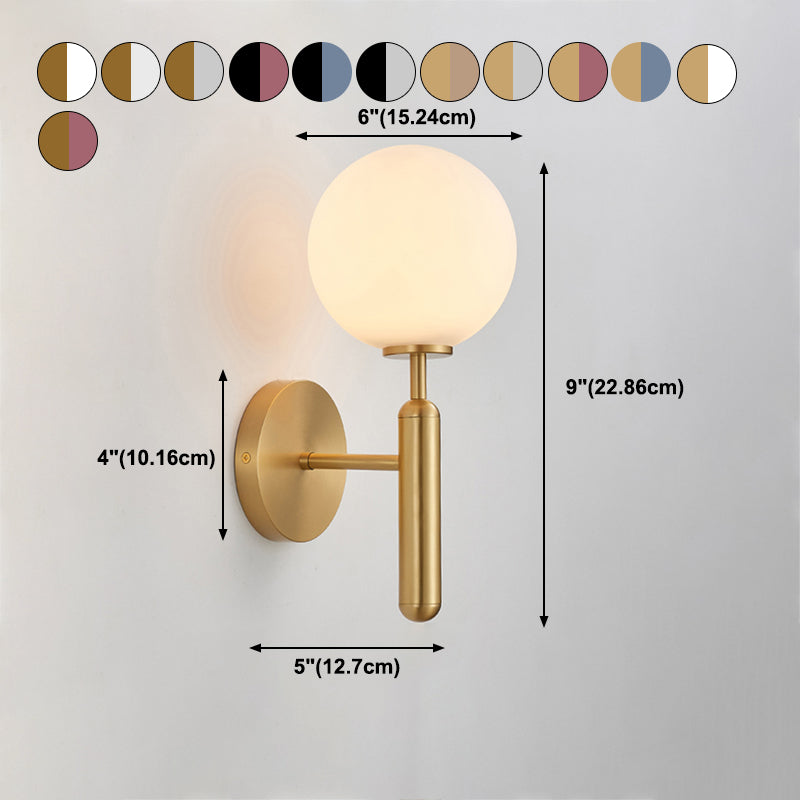 Lumière de boue en verre moderne Lumière Sconte Créative Creative Wall Lightture pour chambre à coucher