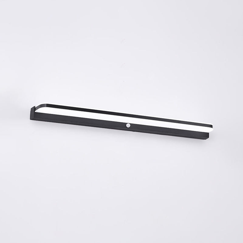 Linear Sconce Light Fixture Modern Style LED Metal Wall Mounted Light with Body Induction