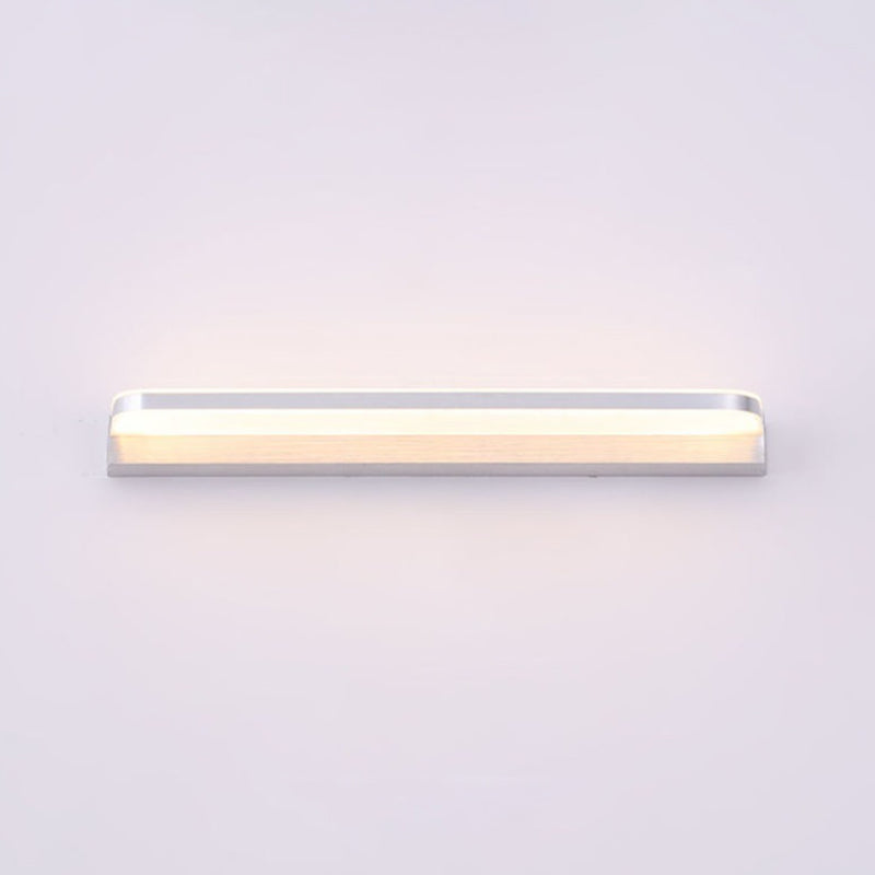 Linear Sconce Light Fixture Modern Style LED Metal Wall Mounted Light with Body Induction