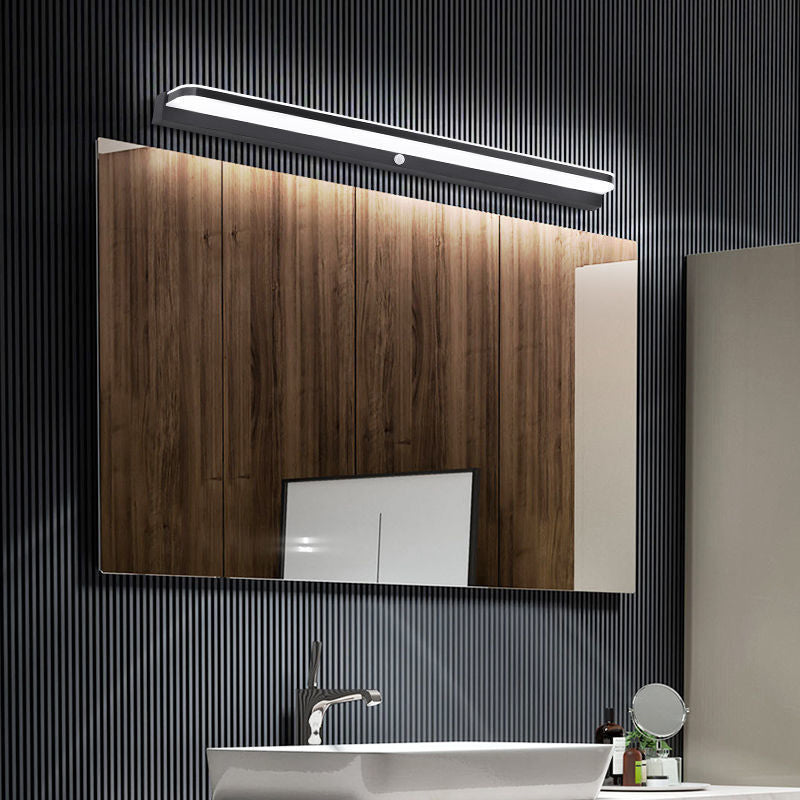 Linear Sconce Light Fixture Modern Style LED Metal Wall Mounted Light with Body Induction