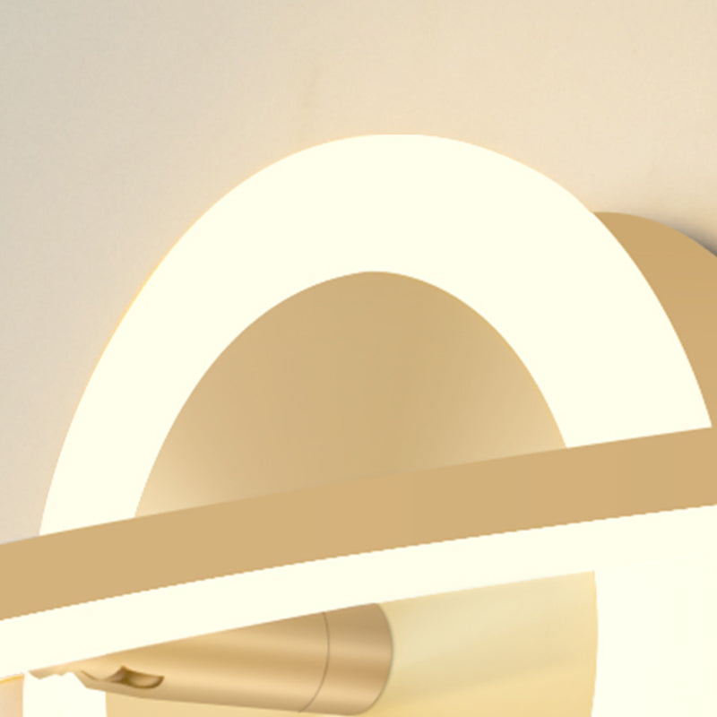 Linear Shape Wall Lighting Modern Style Metal 2 Light Sconce Light for Shower Room