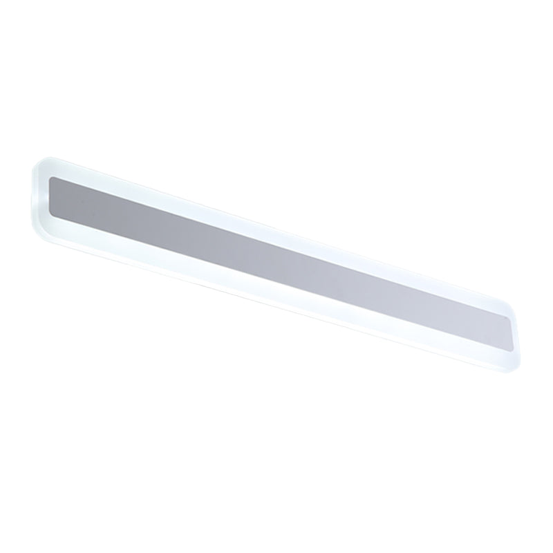 Strip Shape Wall Light Modern Style Metal 1 Light Sconce Light for Shower Room