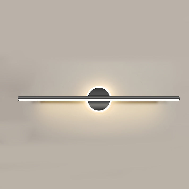 Stile moderno a forma lineare murale sconce metallo 2 luce sconde per bagno