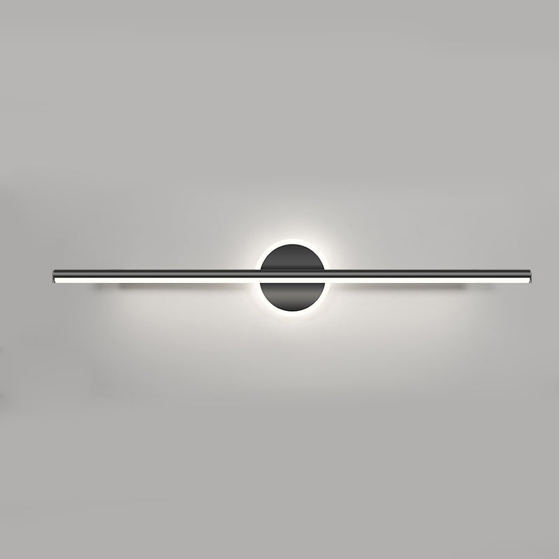 Stile moderno a forma lineare murale sconce metallo 2 luce sconde per bagno