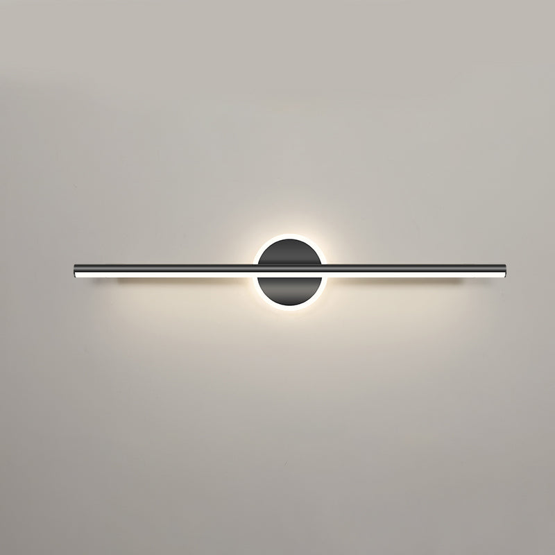 Stile moderno a forma lineare murale sconce metallo 2 luce sconde per bagno