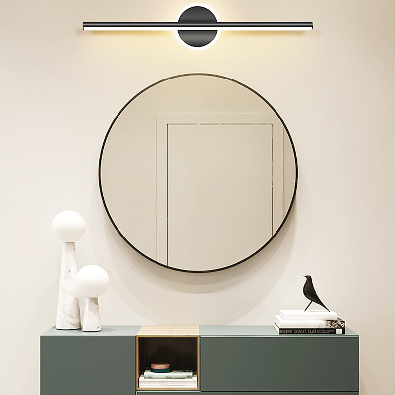 Stile moderno a forma lineare murale sconce metallo 2 luce sconde per bagno