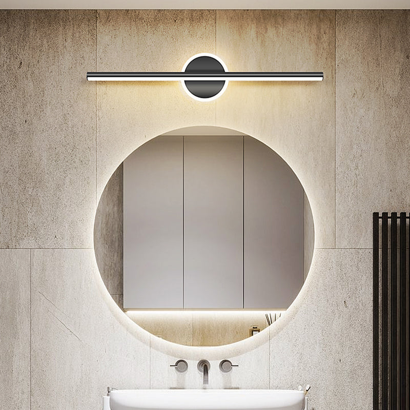 Stile moderno a forma lineare murale sconce metallo 2 luce sconde per bagno