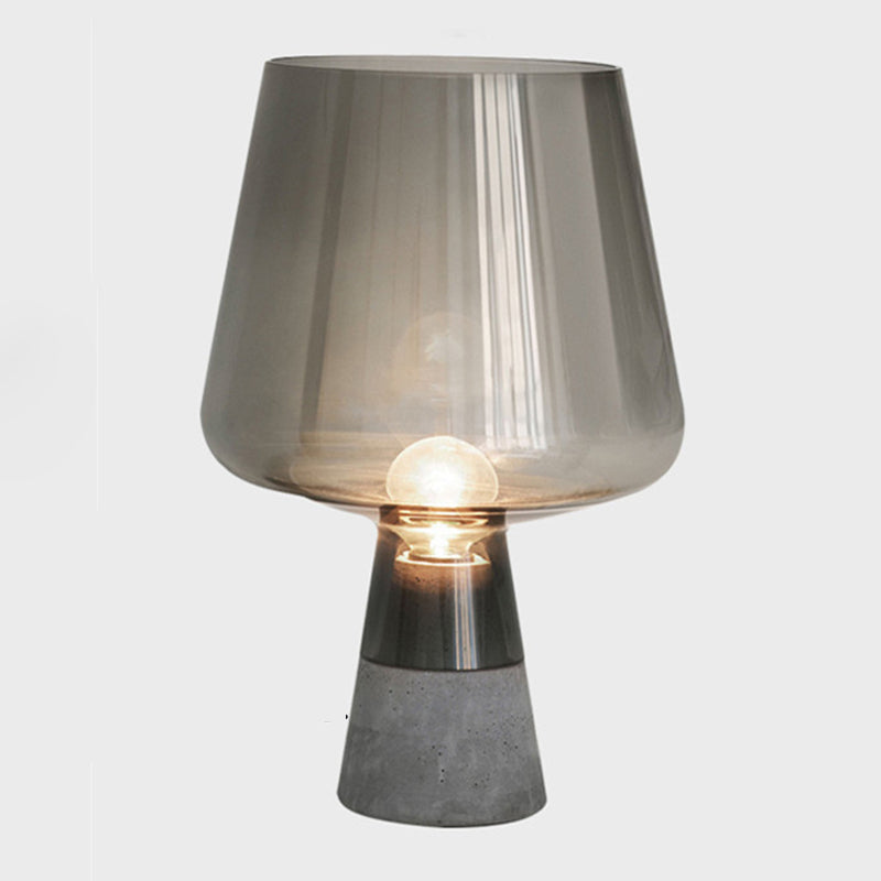 Moderne stijl geometrische nachttafellampen Glazen 1-lichts tafellamp