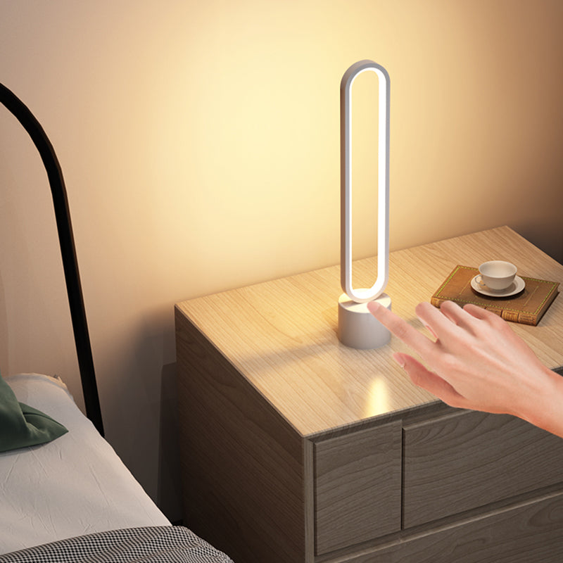 1 Leichte lineare Tischbeleuchtung moderner Metalltischbeleuchtung für Bett