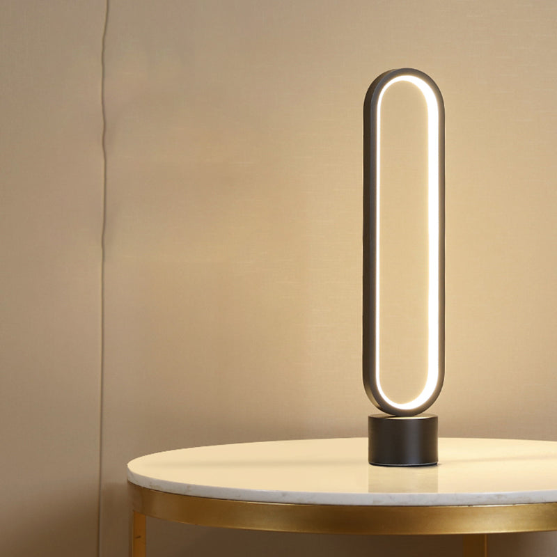 1 Leichte lineare Tischbeleuchtung moderner Metalltischbeleuchtung für Bett