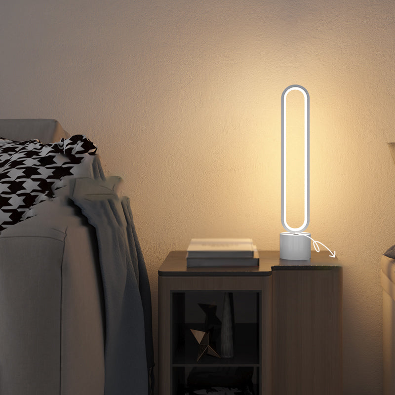 1 Leichte lineare Tischbeleuchtung moderner Metalltischbeleuchtung für Bett