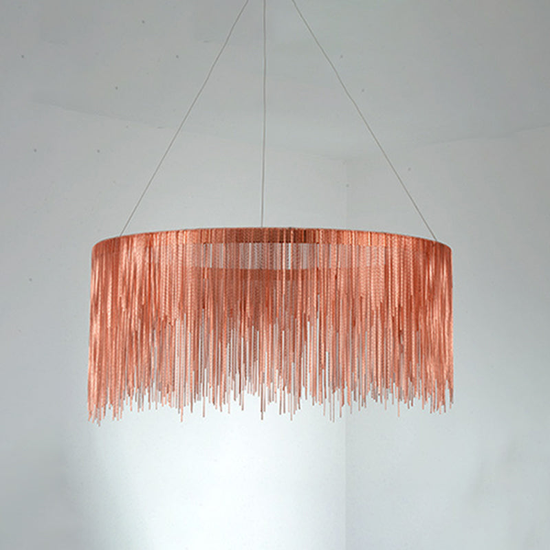 Postmoderner Stil Aluminium Quasten Kronleuchter nordisch minimalistischer Anhängerlampe für Schlafzimmer