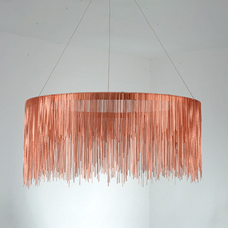 Postmoderner Stil Aluminium Quasten Kronleuchter nordisch minimalistischer Anhängerlampe für Schlafzimmer