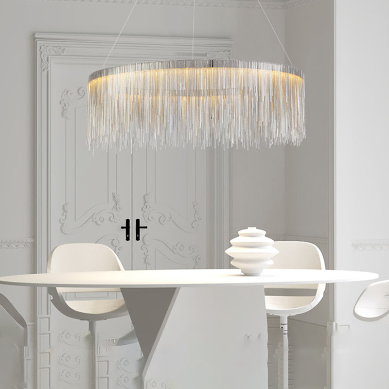Postmoderner Stil Quasten Kronleuchter leichter nordisches minimalistisches Pendellampe für Schlafzimmer