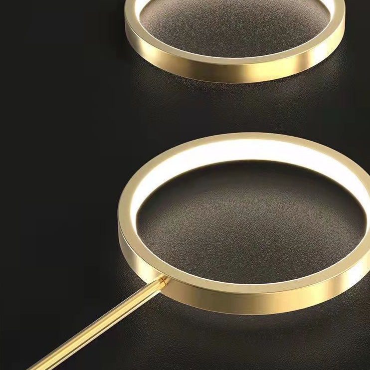 LED einfache Kronleuchterlampe Multi -Lichter runde Form hängende Anhänger Licht für Wohnzimmer