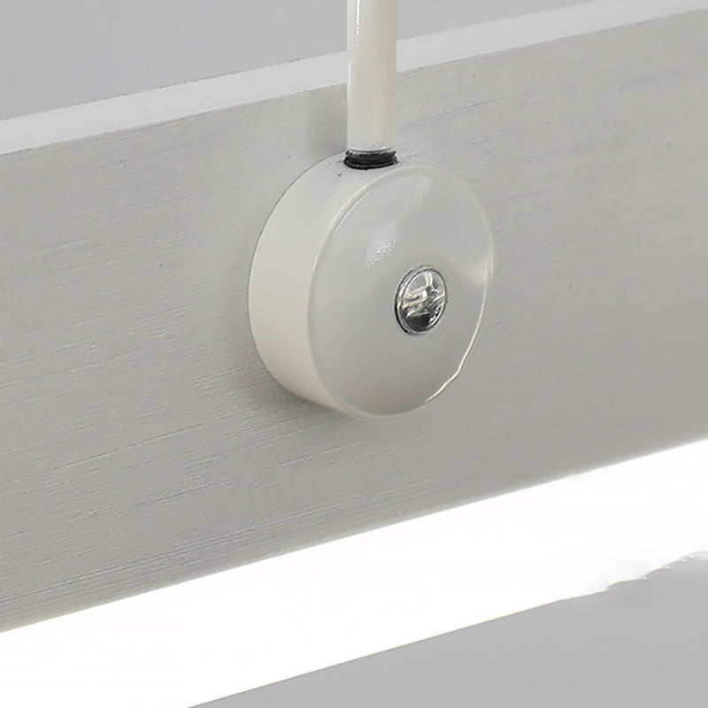 Aluminium weiße Kronleuchter Licht Geometrische LED einfache Kronleuchterlampe für Schlafzimmer