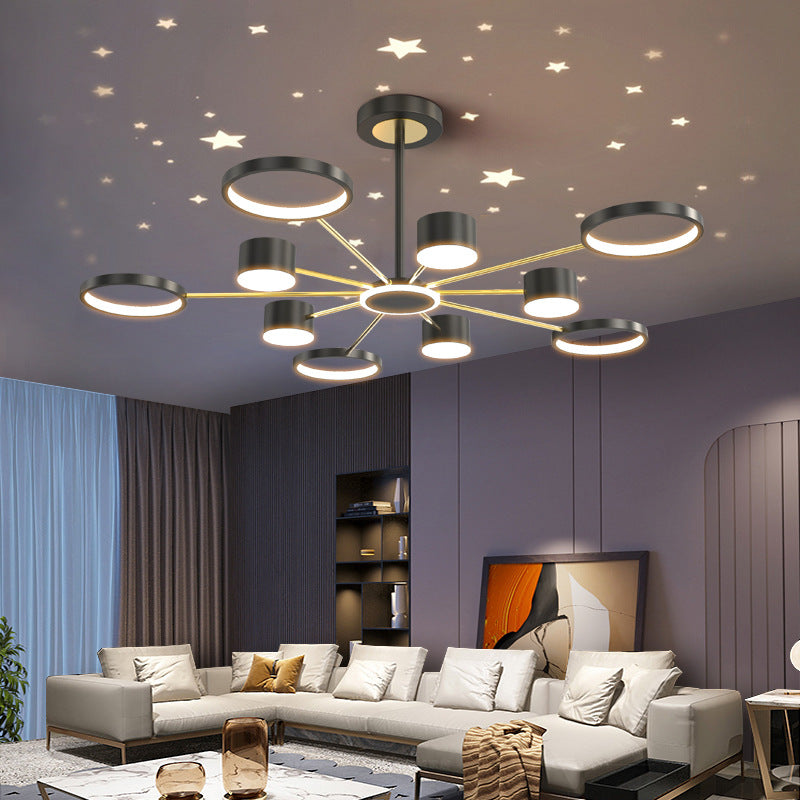 Multi Light Unique Branch Hanging Lights Modern Style Metal Hanging Lighting for House