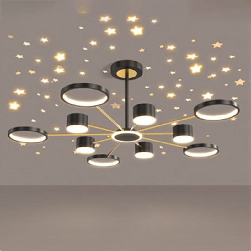 Multi Light Unique Branch Hanging Lights Modern Style Metal Hanging Lighting for House