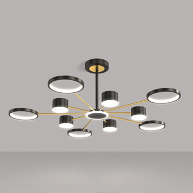Multi Light Unique Branch Hanging Lights Modern Style Metal Hanging Lighting for House