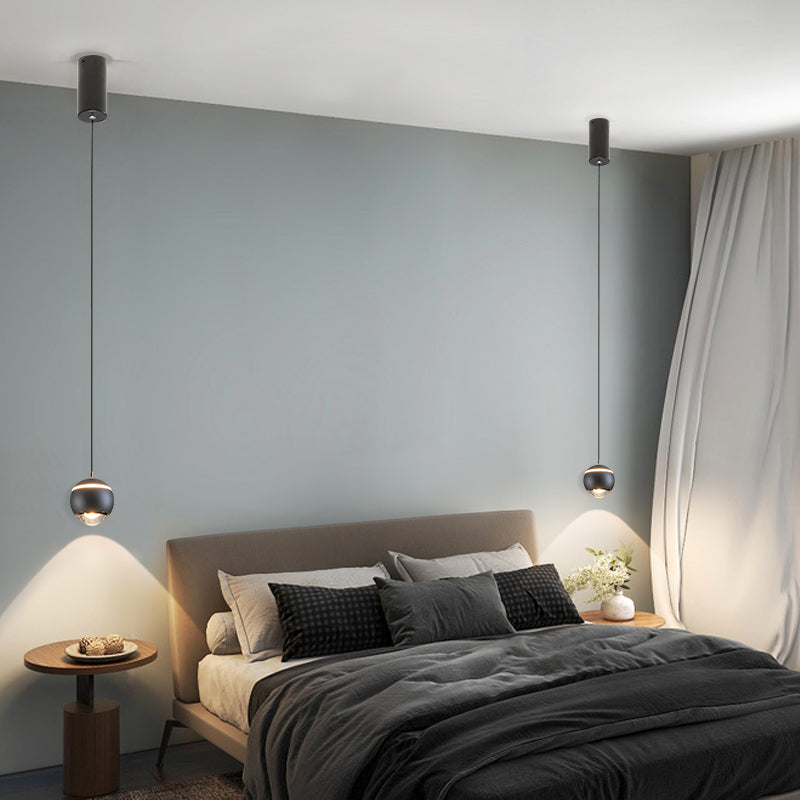 Colgante de led colgante de luz colgante de aluminio posmoderno para dormitorio