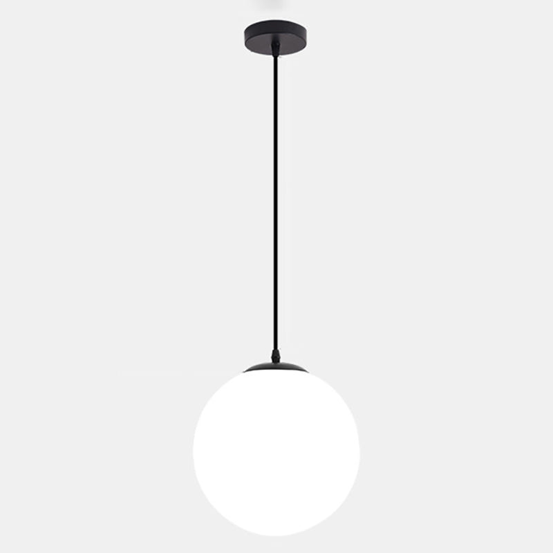 Moderner Stil Kugelform Pendelleuchte Glas 1 Licht anheizen Licht für Esszimmer