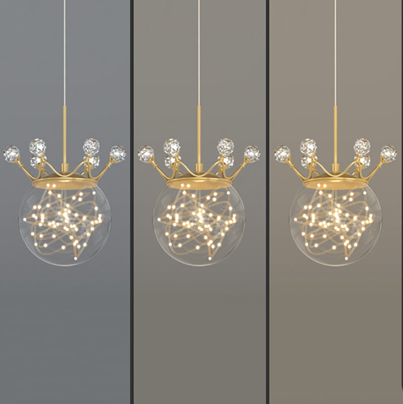 Sphärische Anhängerleuchten zeitgenössischer Metallhängeanhänger Lichter
