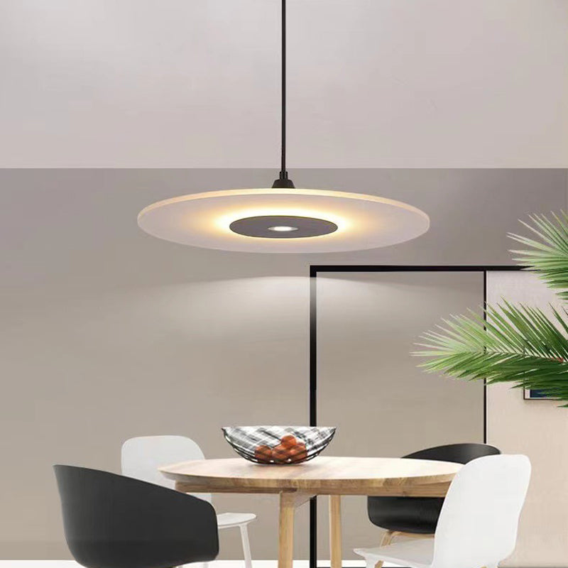 Letrero de metal de techo colgante de estilo nórdico LED colgante