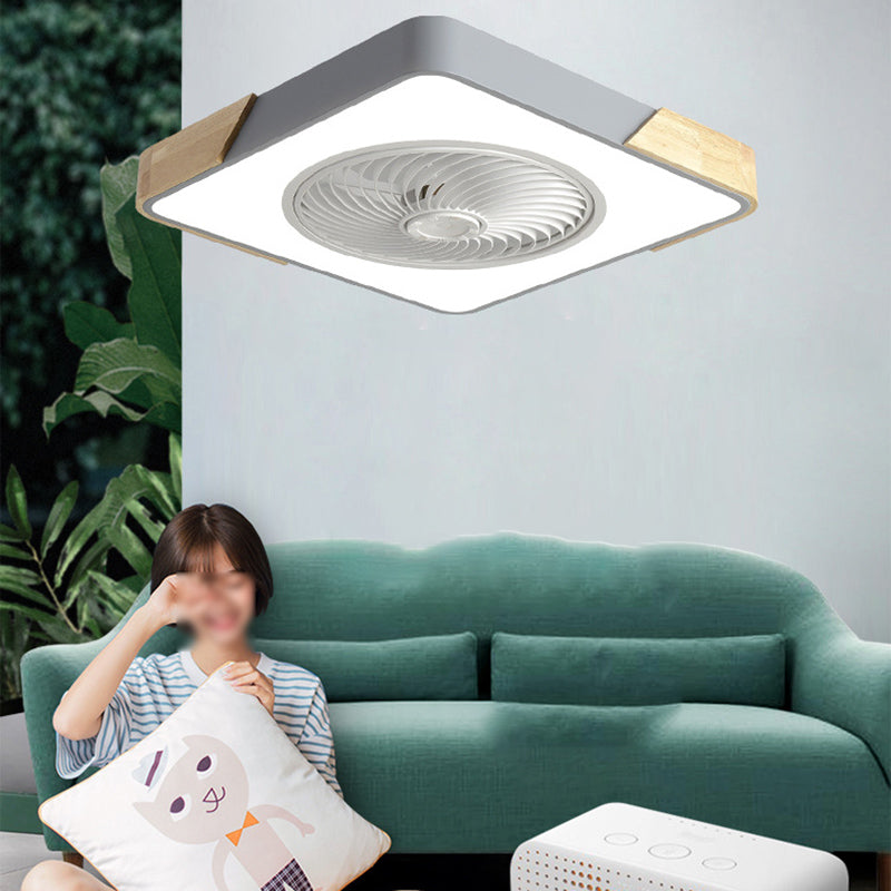 Ventilateur de plafond de style moderne Light à 1 lumière LED MONT PLAGE LEU