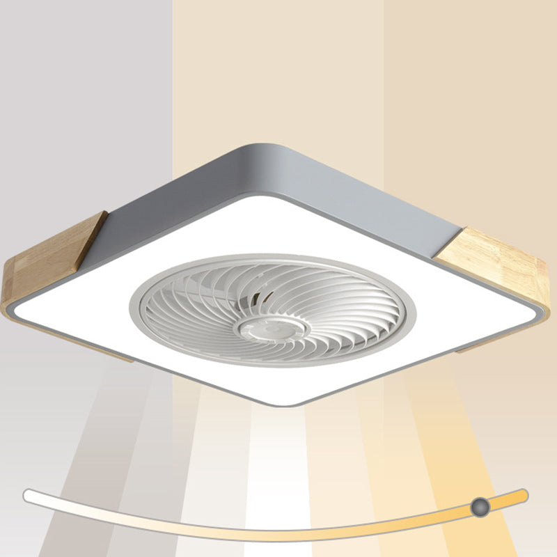 Ventilateur de plafond de style moderne Light à 1 lumière LED MONT PLAGE LEU
