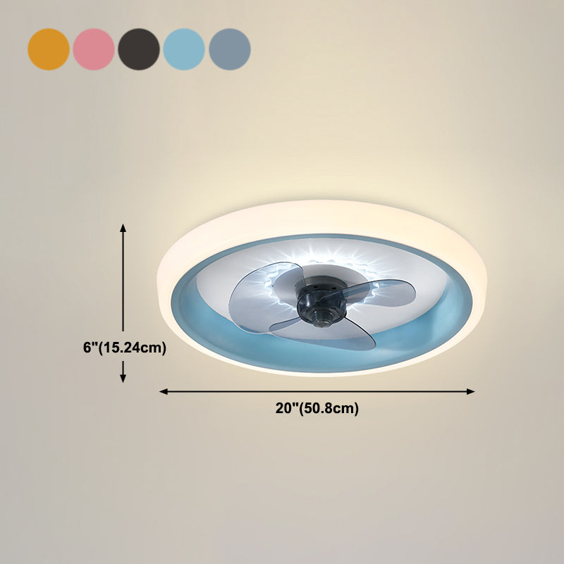 Moderne stijl plafondventilator verlichting metaal 1 licht plafondventilator licht voor keuken